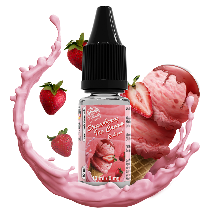 Red Dragon E-Liquid Strawberry Icecream - 10 ml