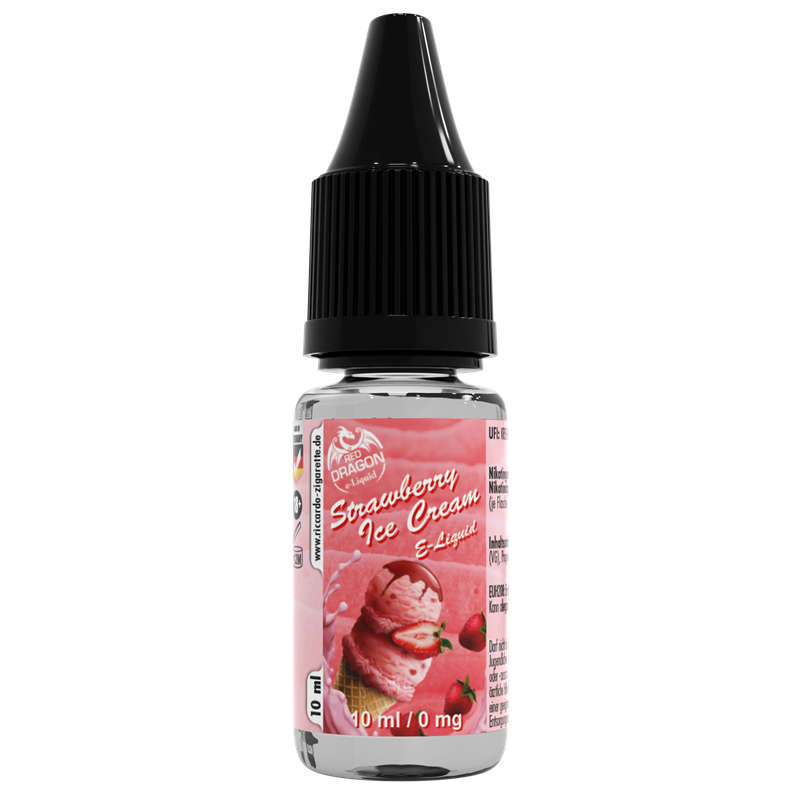 Red Dragon E-Liquid Strawberry Icecream - 10 ml 