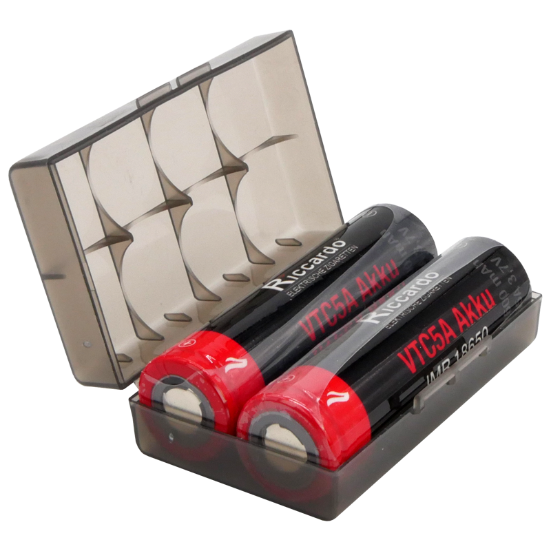 2er Set Riccardo 18650 VTC5A 2600mAh (35A) + Akkubox  