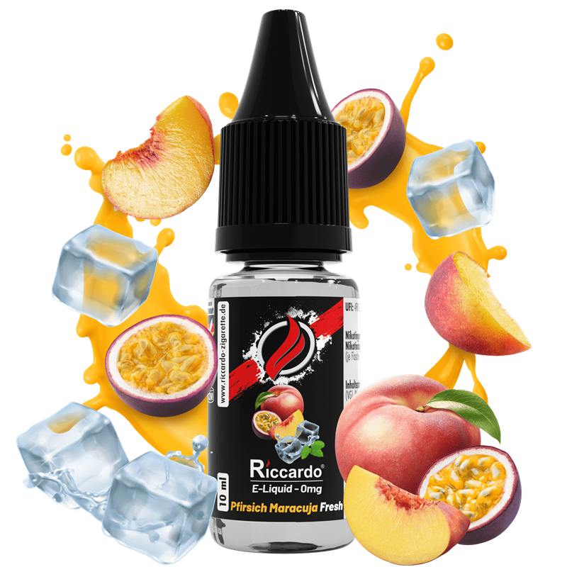 Riccardo E-Liquid Pfirsich Maracuja Fresh - 10 ml