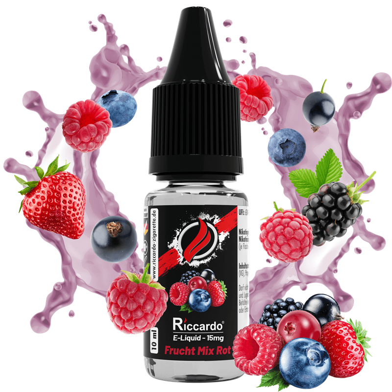 Riccardo E-Liquid Frucht Mix Rot - 10 ml