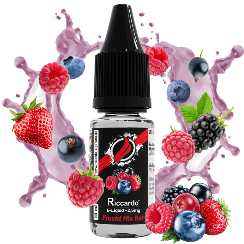 Riccardo E-Liquid Frucht Mix Rot - 10 ml