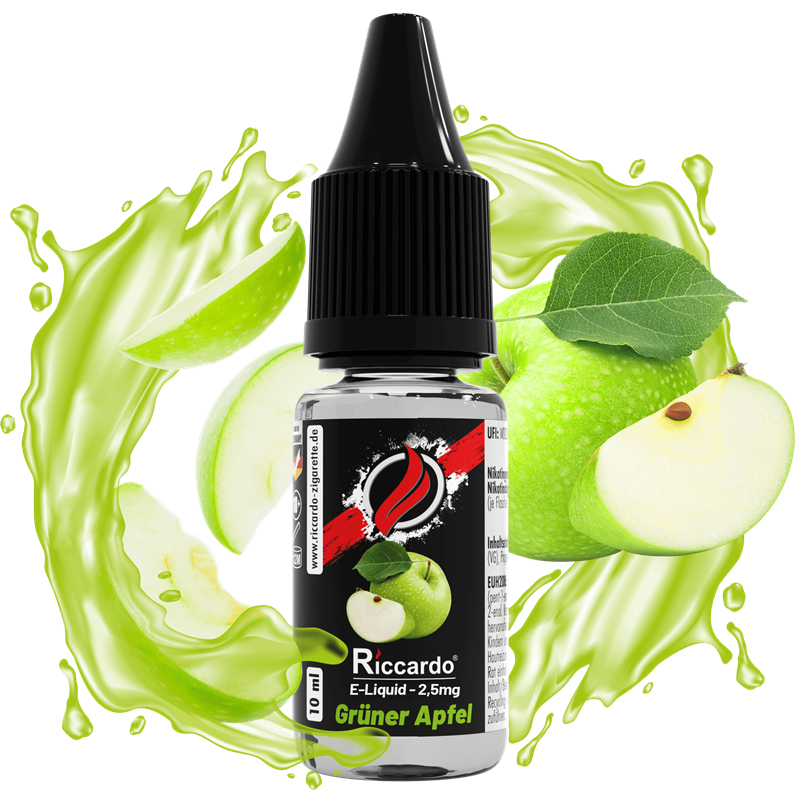 Riccardo E-Liquid Grner Apfel - 10 ml