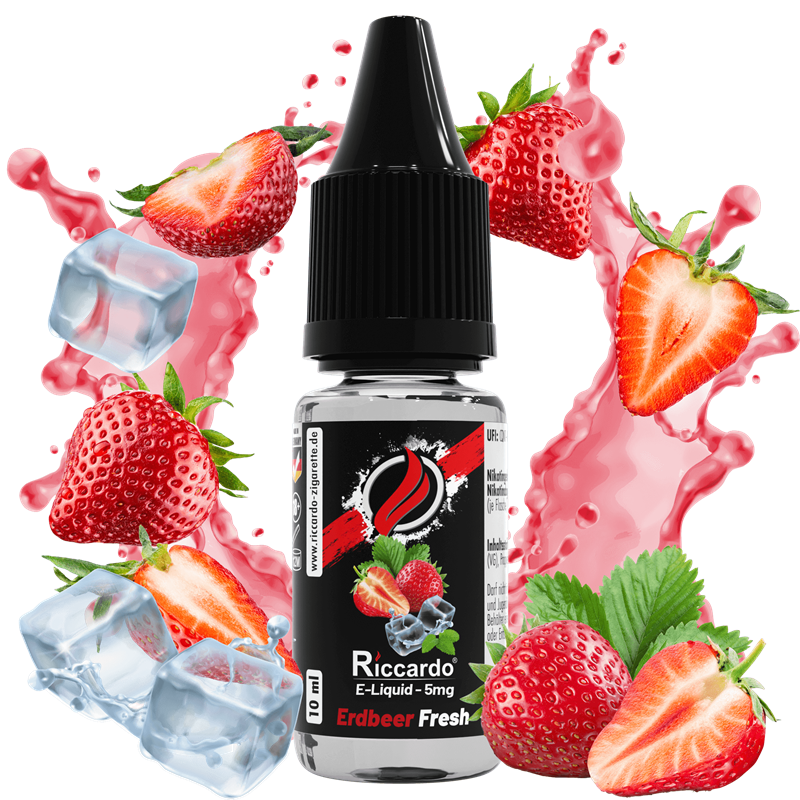 Riccardo E-Liquid Erdbeer Fresh - 10 ml
