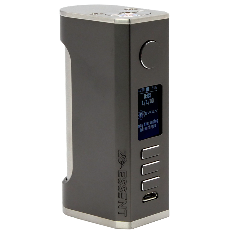 BA-Ware ZQ Essent 18650/21700 DNA75 Box ModCol_ZQ gunmetal