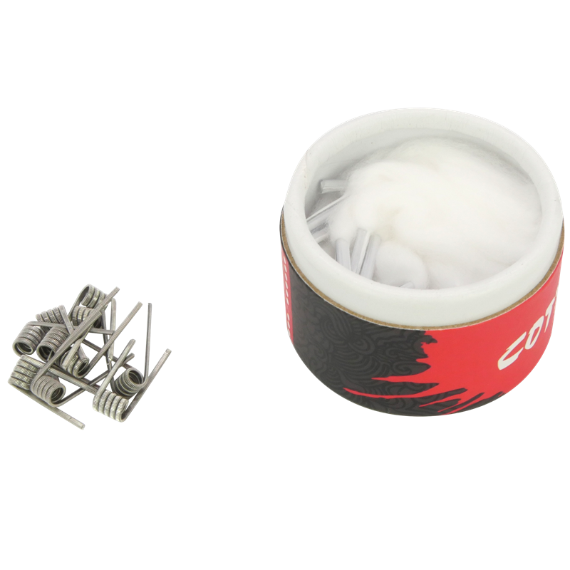 Coil Father - Prebuilt Coils + Cotton ThreadsFused Clapton - Vorteilspack - 0,45 Ohm