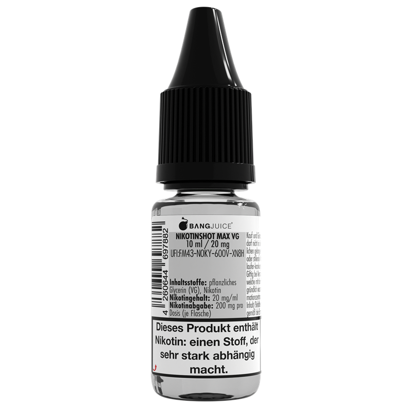 Bang Juice - Nikotin-Shot - MAX VG - 10 ml - 20 mg/ml