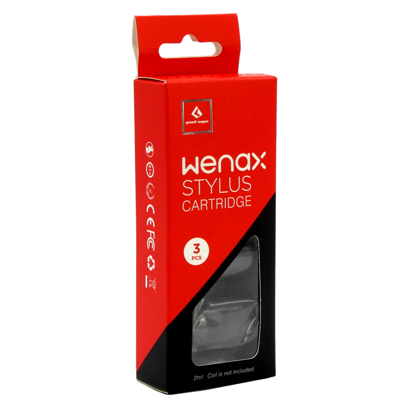 GeekVape Cartridge - für Wenax Stylus / Wenax Stylus C / Wenax S3 - 2 ml - 3er Pack 