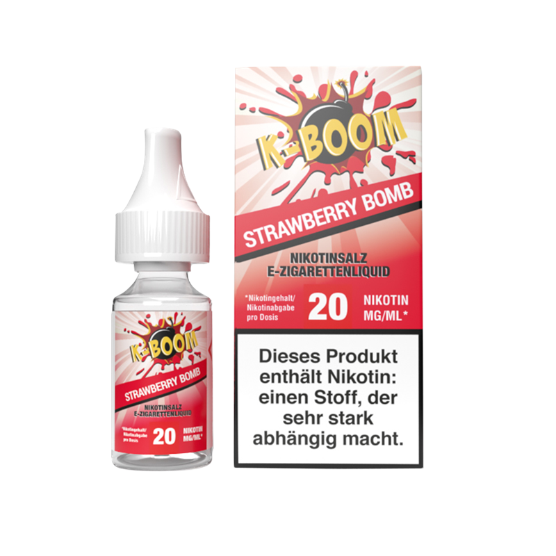 K-Boom - Strawberry Bomb - Nikotinsalz - 10 ml Liquid