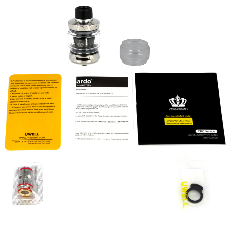 Uwell Crown 5 Tank - Verdampfer - 24 mm - 5 ml 