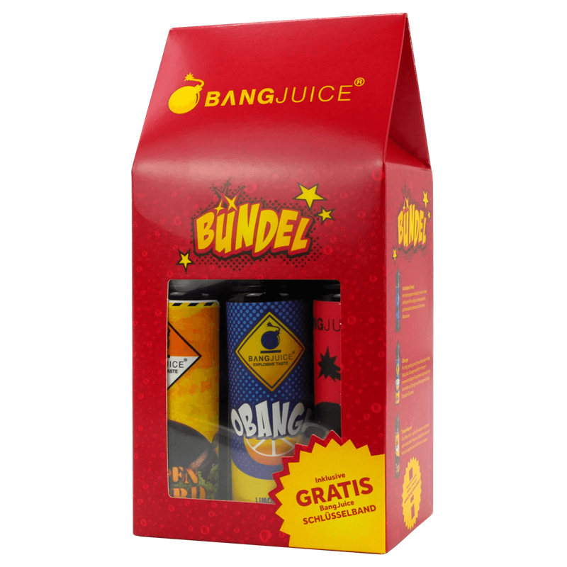 Bang Juice Aroma - Das Bang Juice BÜNDEL - Longfill Aromen + Schlüsselanhänger 
