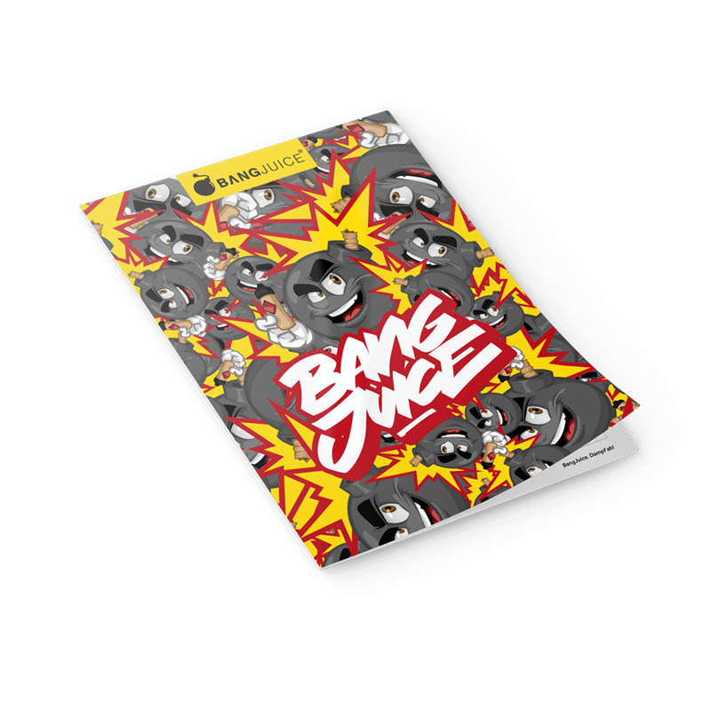 Bang Juice - Notizblock kariert A5 - Comic Bomb Pattern