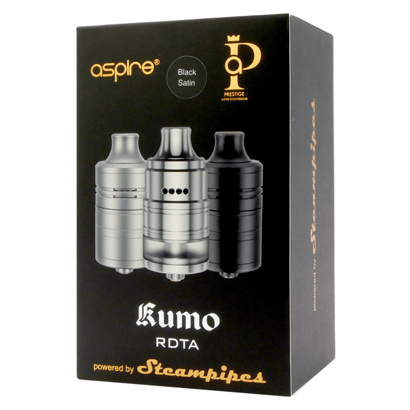 BB-Ware Aspire Kumo RDTA powered by Steampipes - 24 mm - 3,5 ml - silber 