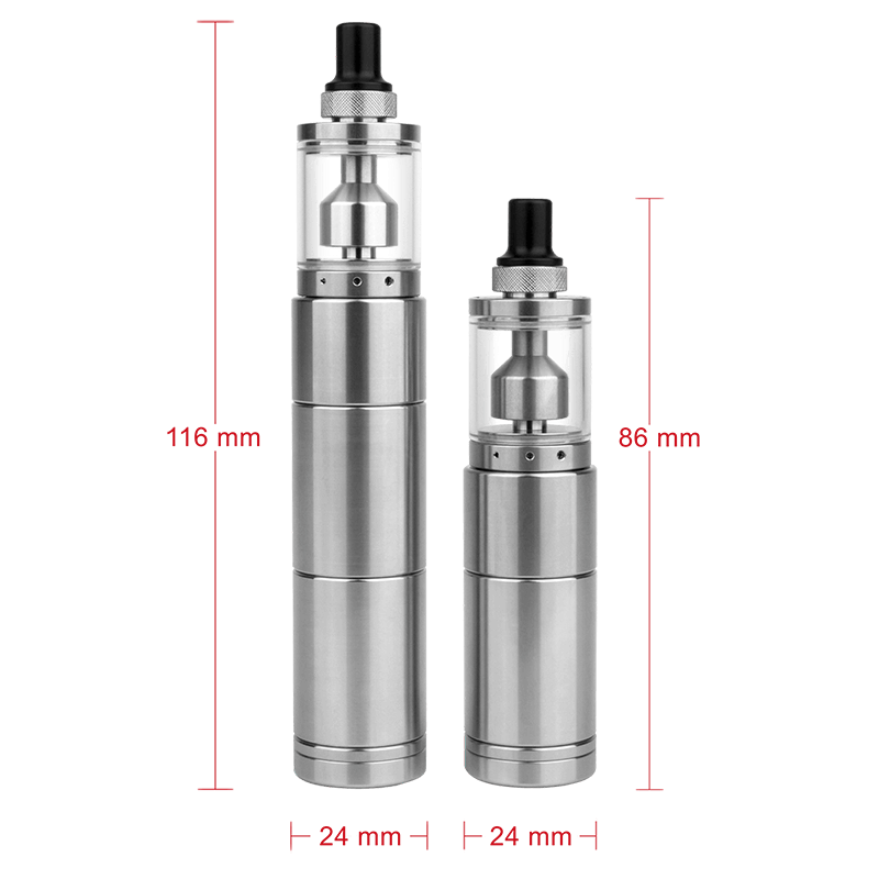 BB-Ware Riccardo KRAFTWERK iTUBE B RTA Kit - 18350 / 18350er - stainless steel 