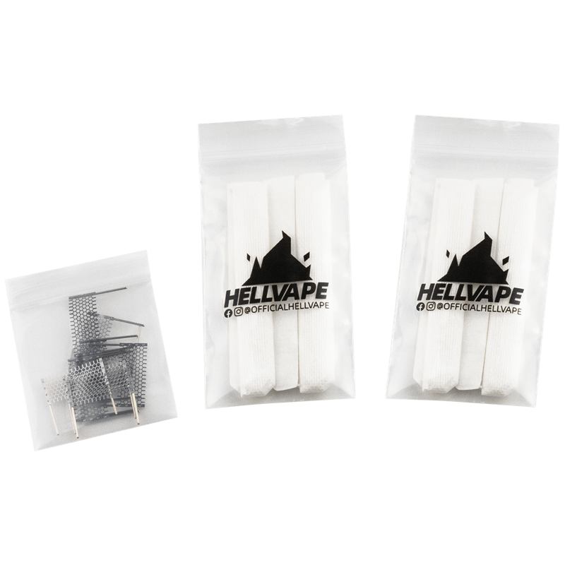 Hellvape Dead Rabbit R RTA - Mesh Coil + Watte Kit 10 Stck 