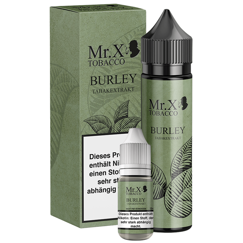 Mr. X Tobacco - Burley Tabakextrakt - 10 ml Longfill