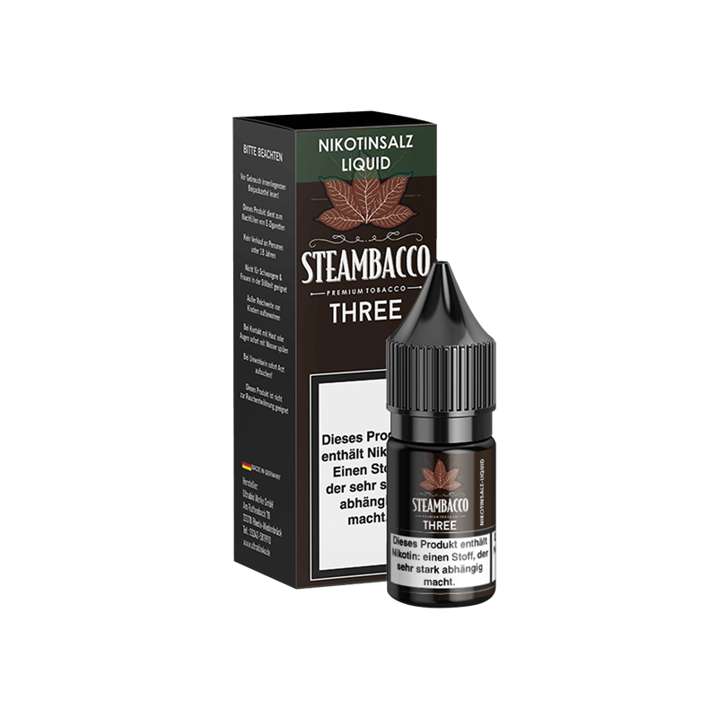 Steambacco THREE - 10 ml Nikotinsalzliquid