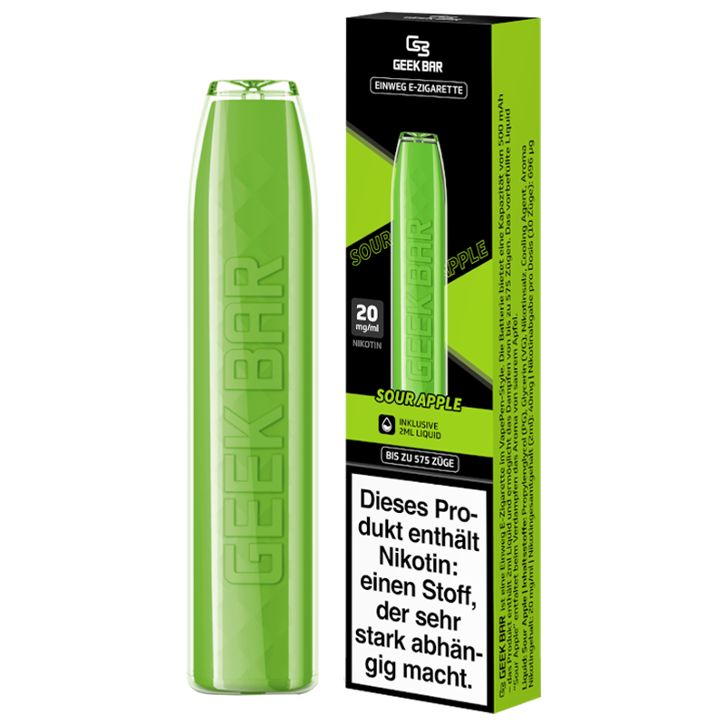 GeekVape Geekbar - Sour Apple - Einweg E-Zigarette - 20 mg/ml
