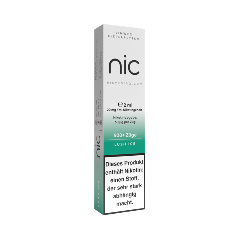 nic Vaping Lush Ice - Einweg E-Zigarette - 20 mg/ml 