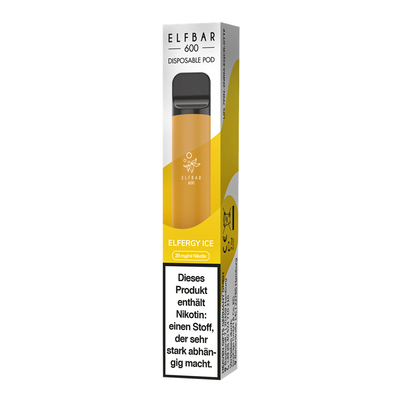 ELF Bar 600 Elfergy / Energy ICE - Einweg E-Zigarette - 20 mg / ml 