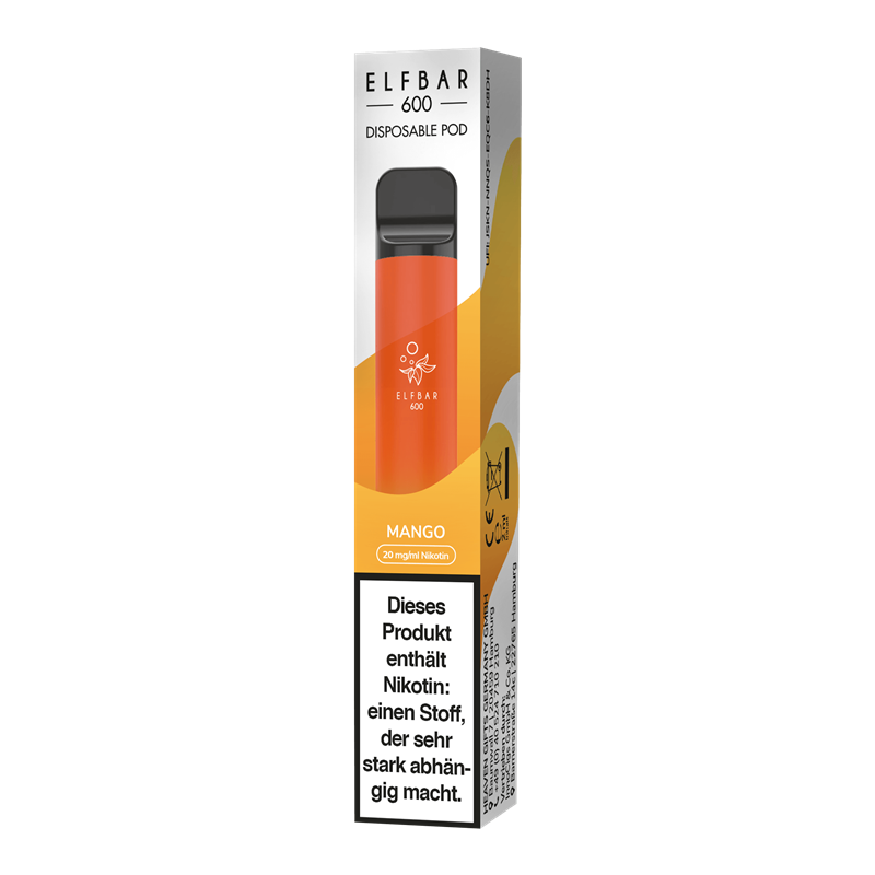 ELF Bar 600 Mango - Einweg E-Zigarette - 20 mg / ml 