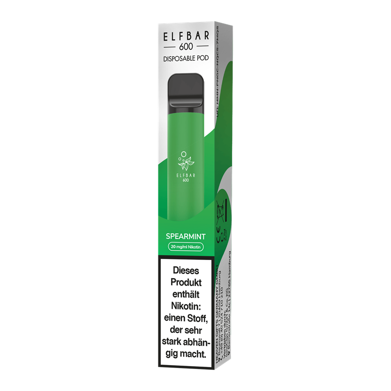 ELF Bar 600 Spearmint - Einweg E-Zigarette - 20 mg / ml 