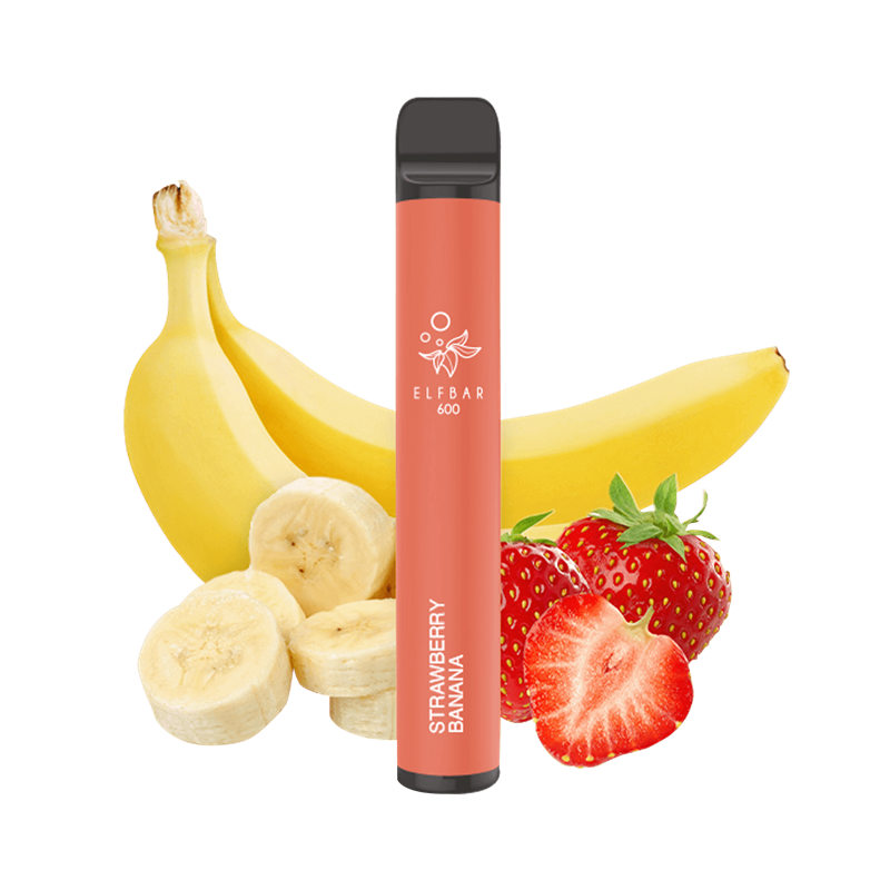 ELF Bar 600 Strawberry Banana - Einweg E-Zigarette 