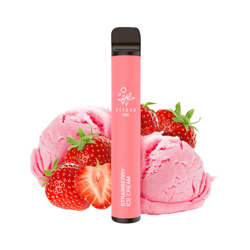 ELF Bar 600 CP Strawberry Ice Cream - Einweg E-Zigarette 