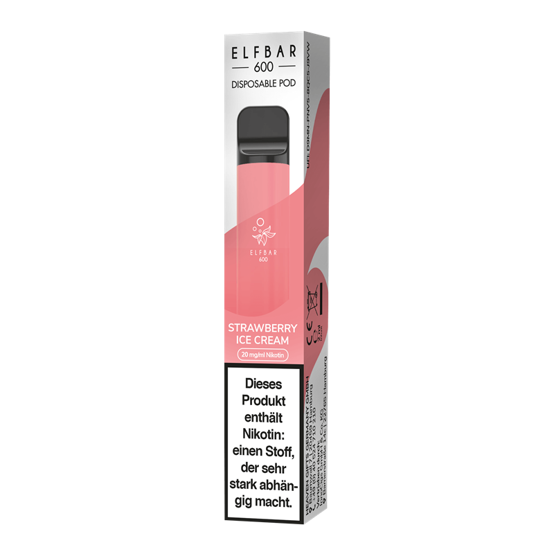 ELF Bar 600 CP Strawberry Ice Cream - Einweg E-Zigarette 