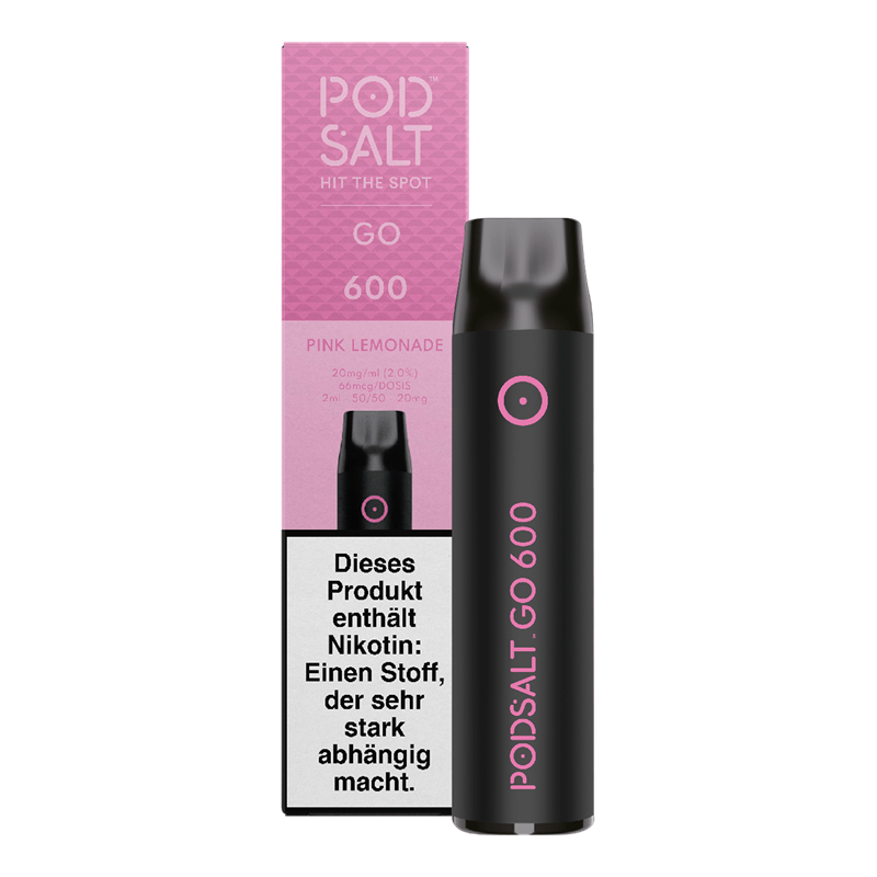 POD SALT GO 600 - Pink Lemonade - Einweg E-Zigarette