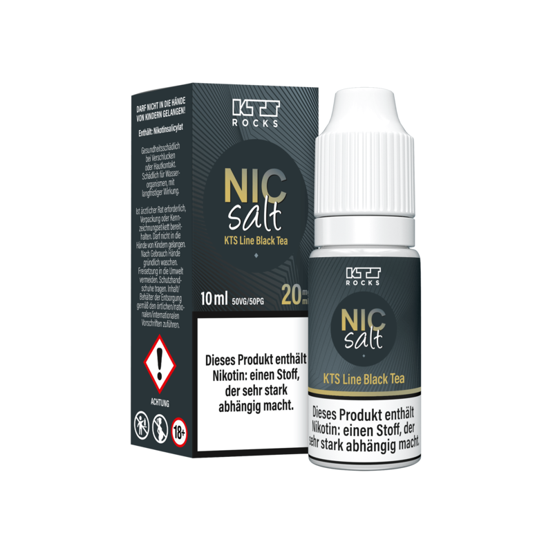 KTS Black Line - Black Tea - 10 ml Nikotinsalz