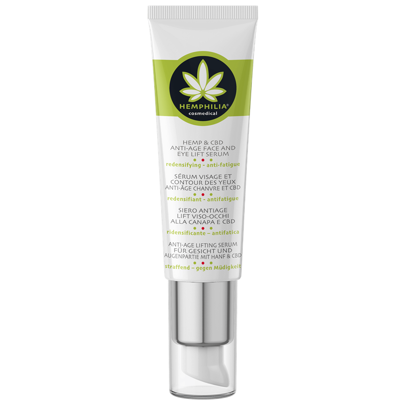 Hemphilia HEMP and CBD anti-age face and eye lift serum - 30 ml