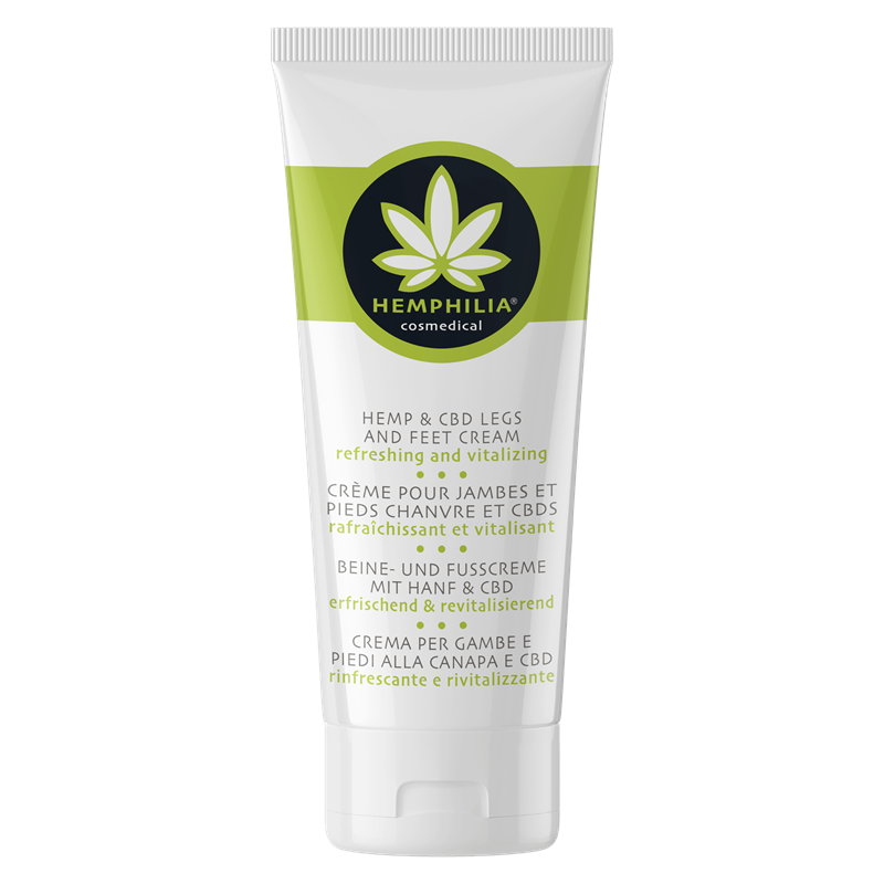 Hemphilia HEMP and CBD anti-sweat deodorizing foot cream - 75 ml