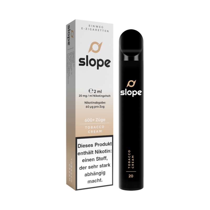 Slope Bar - Tobacco Cream - Einweg E-Zigarette - 20 mg / ml