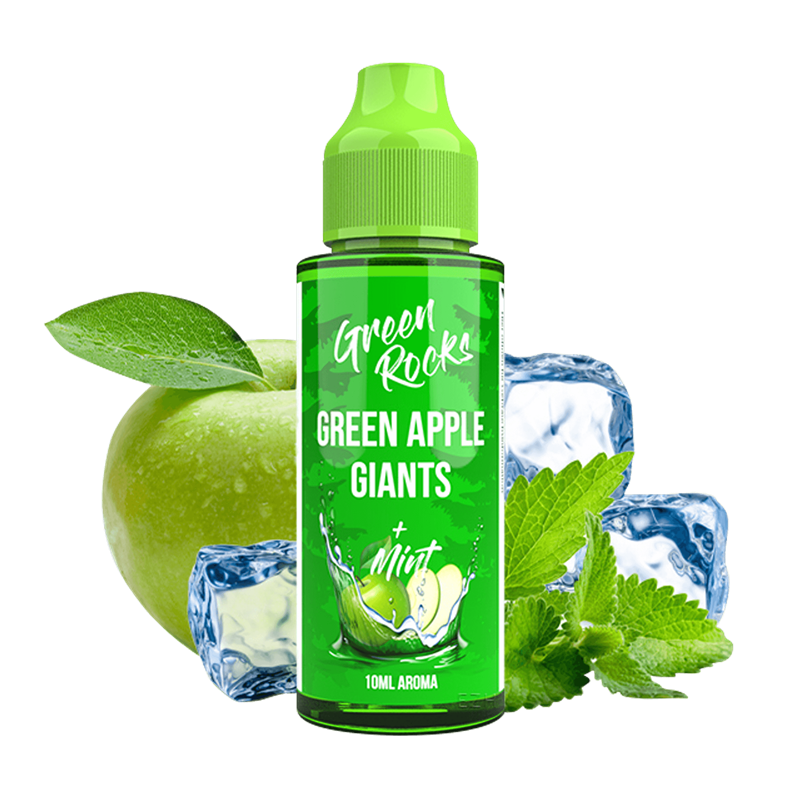 Drip Hacks Aroma Green Rocks - Green Apple Giants - 10 ml Longfill 