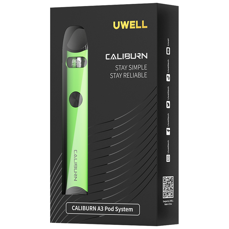 Uwell Caliburn A3 - Pod System - 520 mAh - 2 ml 