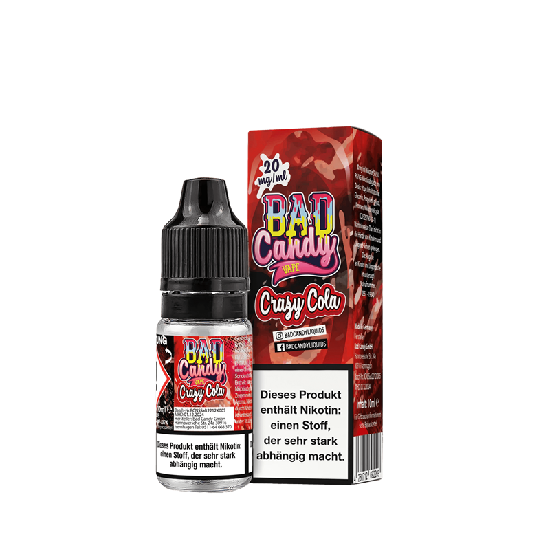 Bad Candy E-Liquid - Crazy Cola - 10 ml Nikotinsalz