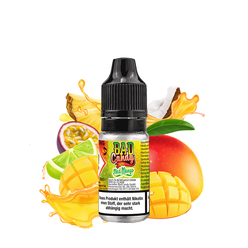 Bad Candy E-Liquid - Mad Mango - 10 ml Nikotinsalz