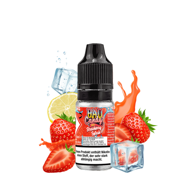 Bad Candy E-Liquid - Strawberry Splash - 10 ml Nikotinsalz
