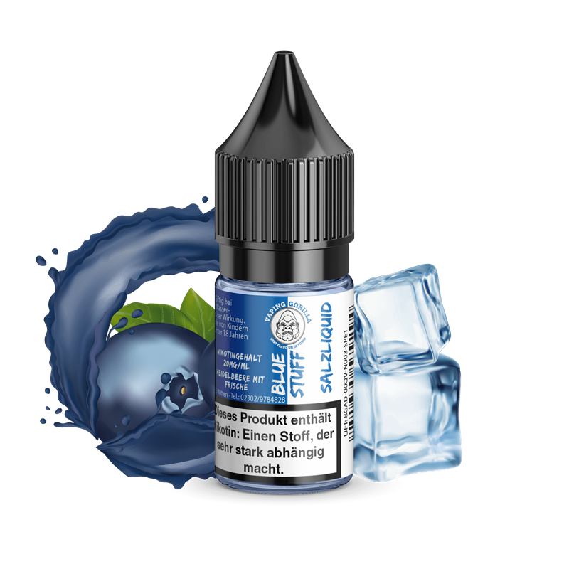 Vaping Gorilla E-Liquid - Blue Stuff - 10 ml Nikotinsalz 