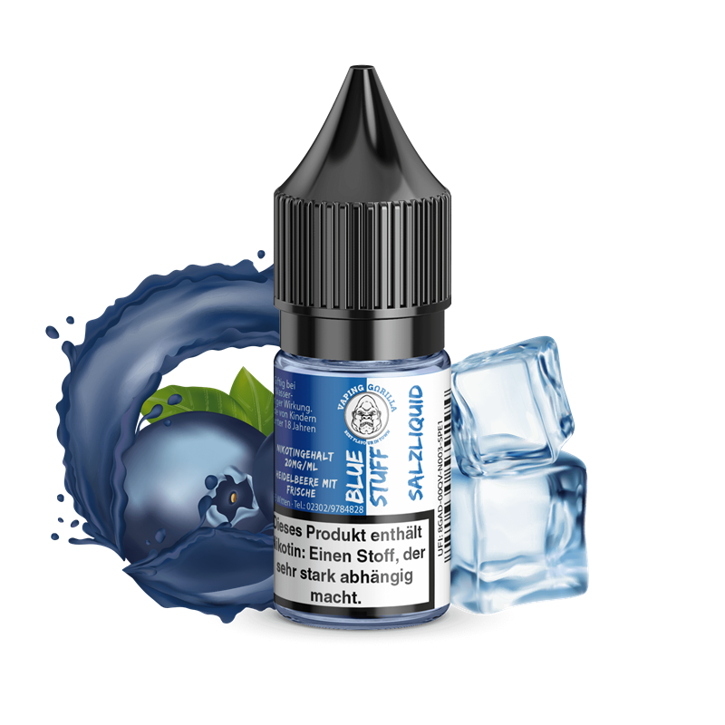 Vaping Gorilla E-Liquid - Blue Stuff - 10 ml Nikotinsalz