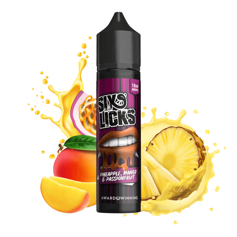 Six Licks Aroma - Pineapple Mango Passionfruit - 10 ml Longfill