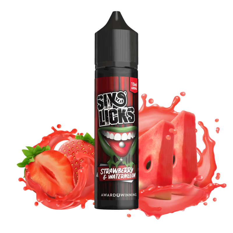 Six Licks Aroma - Strawberry Watermelon - 10 ml Longfill