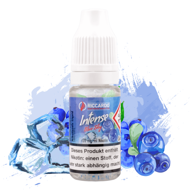 Riccardo Intense E-Liquid - Blue Sky - 10 ml Nikotinsalz