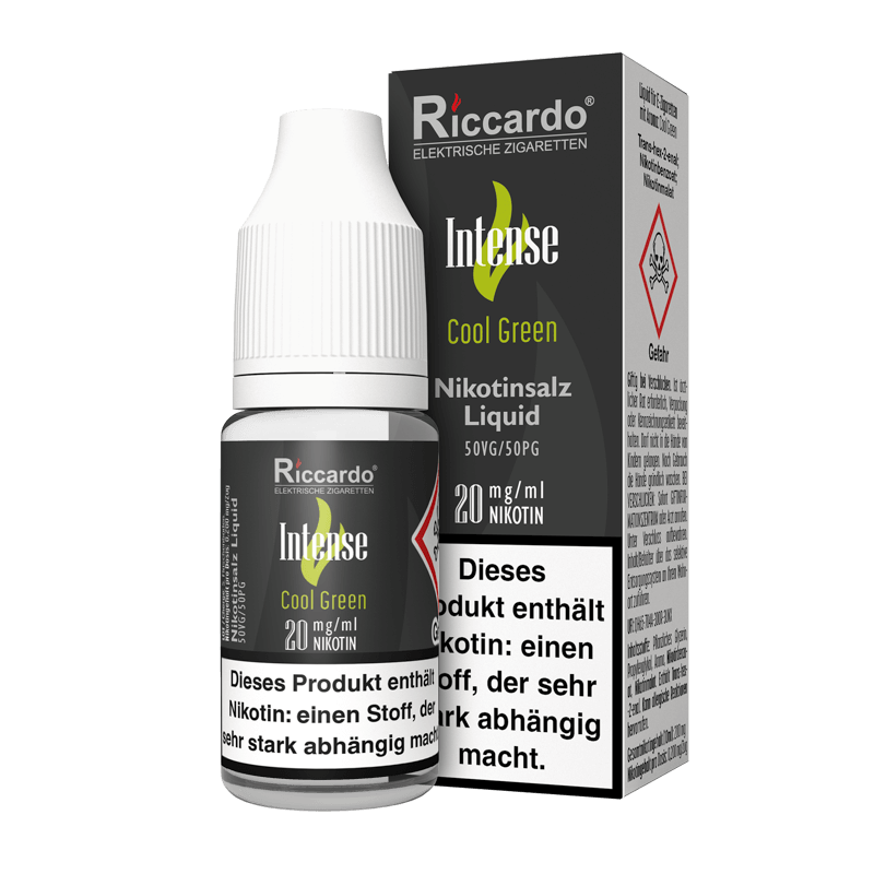 Riccardo Intense E-Liquid - Cool Green - 10 ml Nikotinsalz 