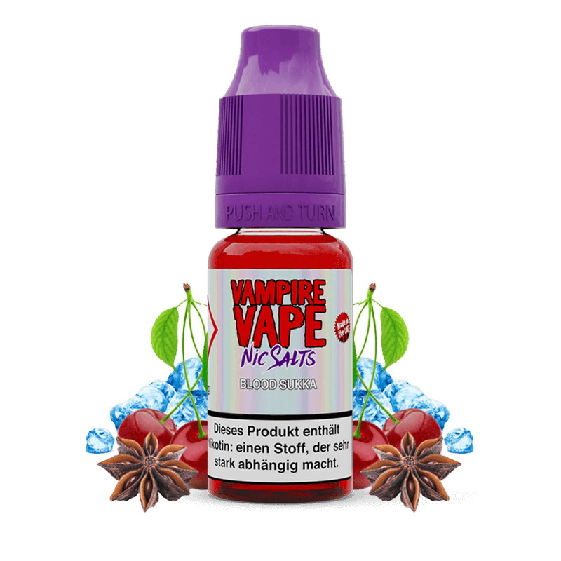 Vampire Vape E-Liquid - Blood Sukka - 10 ml Nikotinsalz