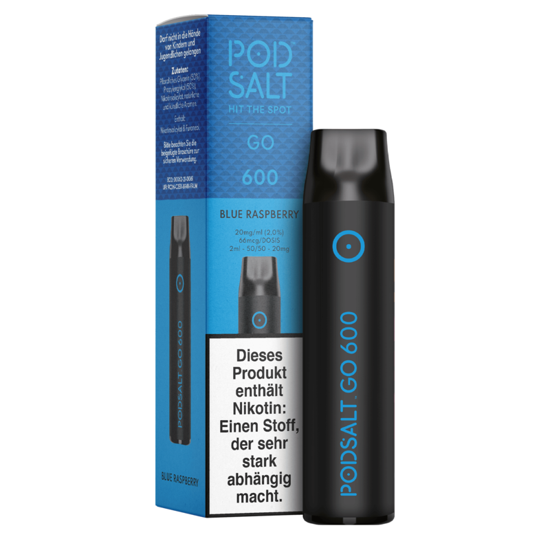 POD SALT GO 600 - Blue Raspberry - Einweg E-Zigarette