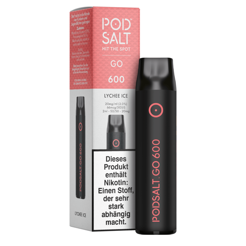 POD SALT GO 600 - Lychee Ice - Einweg E-Zigarette
