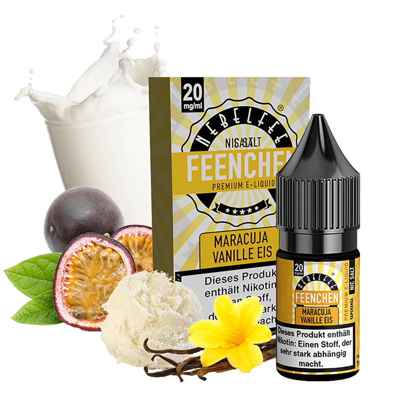 Nebelfee Feenchen E-Liquid - Maracuja Vanilleeis - 10 ml Nikotinsalz