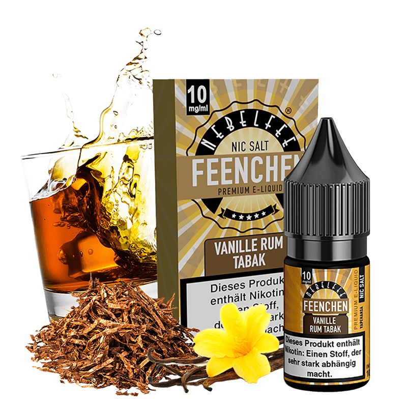 Nebelfee Feenchen E-Liquid - Vanille Rum Tabak - 10 ml Nikotinsalz